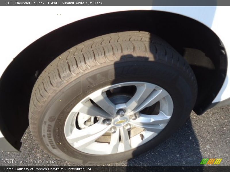 Summit White / Jet Black 2012 Chevrolet Equinox LT AWD