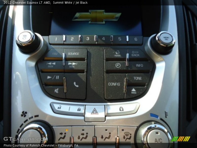 Summit White / Jet Black 2012 Chevrolet Equinox LT AWD