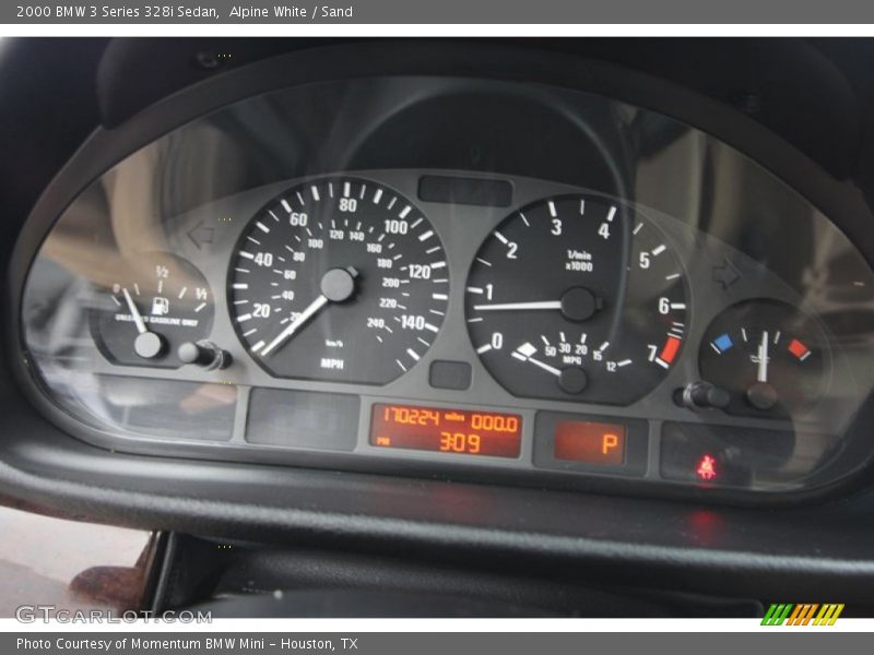 Alpine White / Sand 2000 BMW 3 Series 328i Sedan
