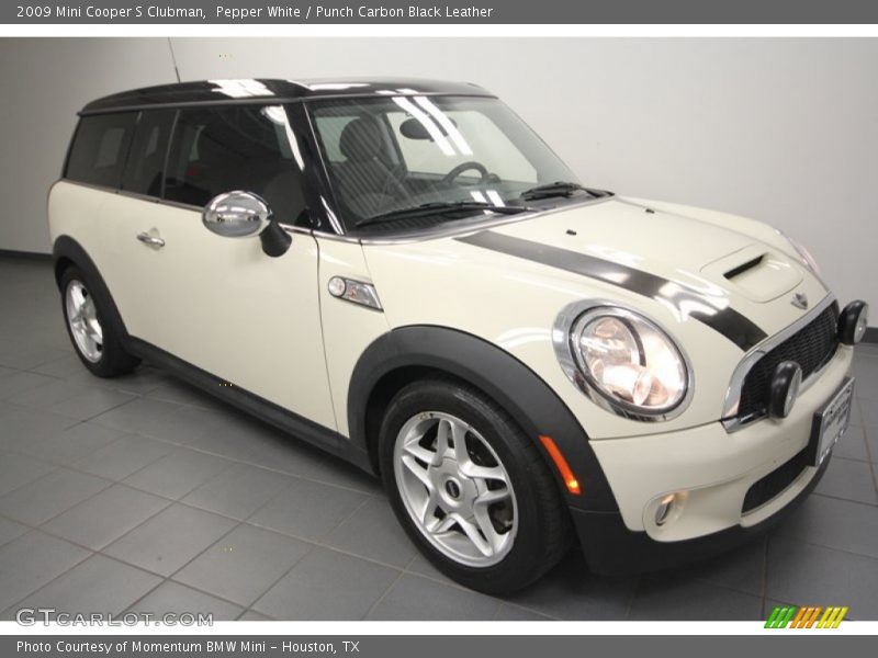 Pepper White / Punch Carbon Black Leather 2009 Mini Cooper S Clubman