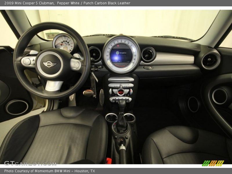 Pepper White / Punch Carbon Black Leather 2009 Mini Cooper S Clubman