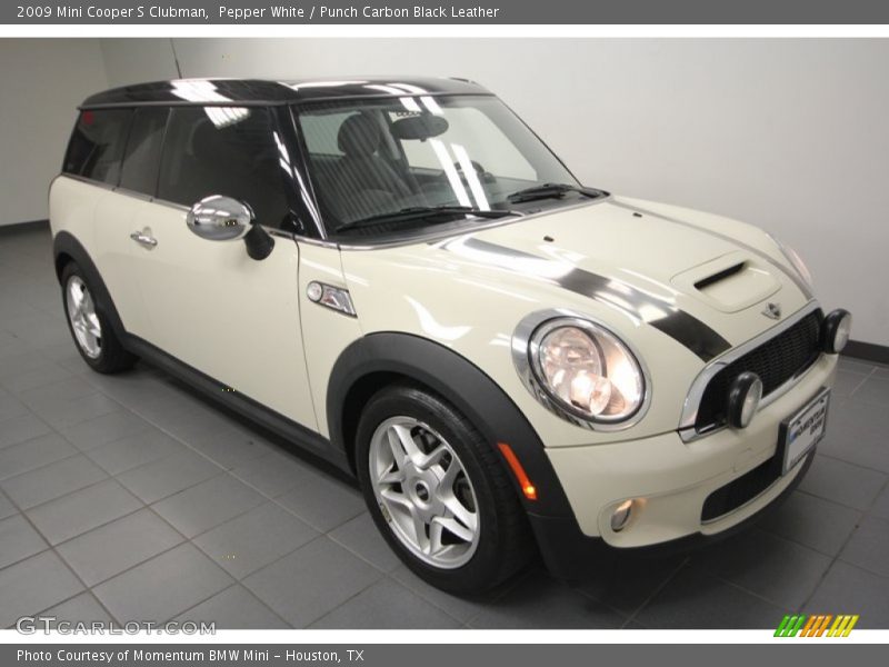 Pepper White / Punch Carbon Black Leather 2009 Mini Cooper S Clubman