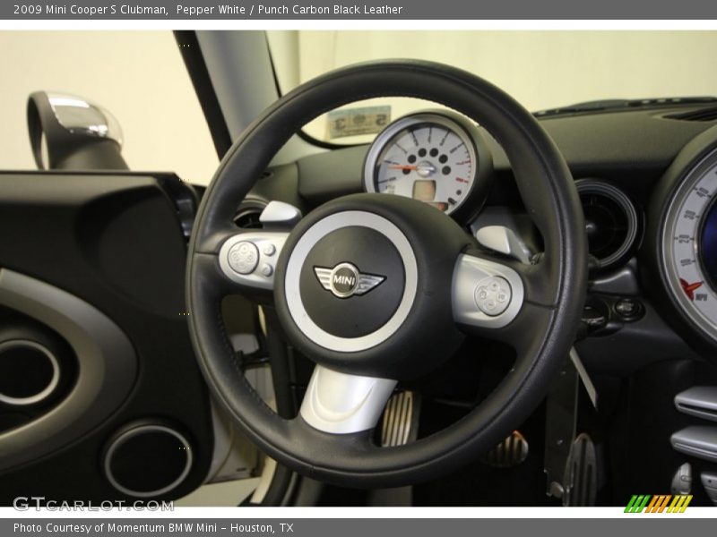 Pepper White / Punch Carbon Black Leather 2009 Mini Cooper S Clubman