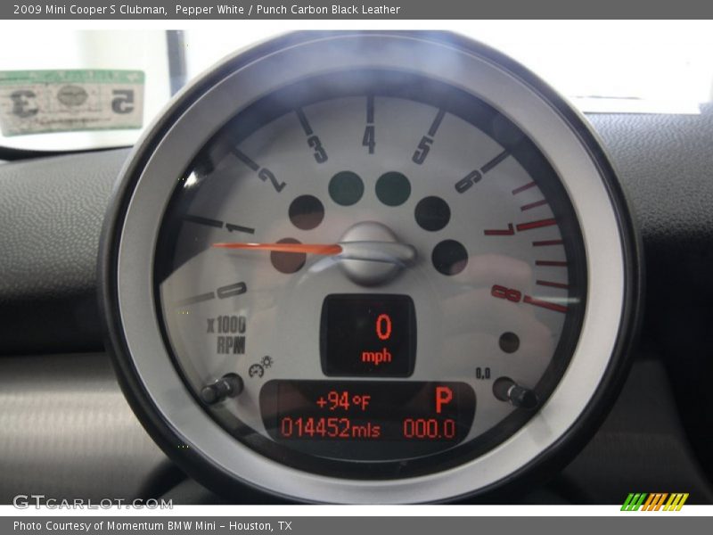 Pepper White / Punch Carbon Black Leather 2009 Mini Cooper S Clubman