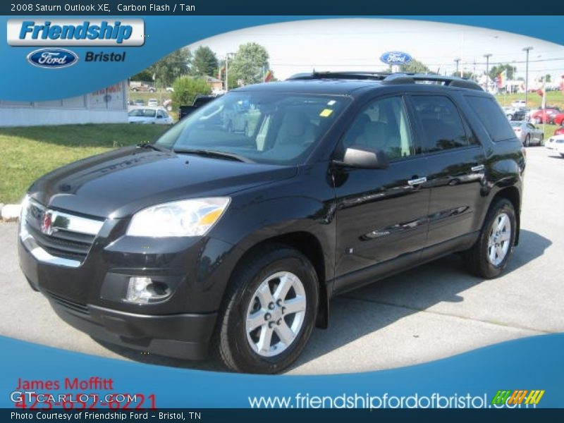 Carbon Flash / Tan 2008 Saturn Outlook XE