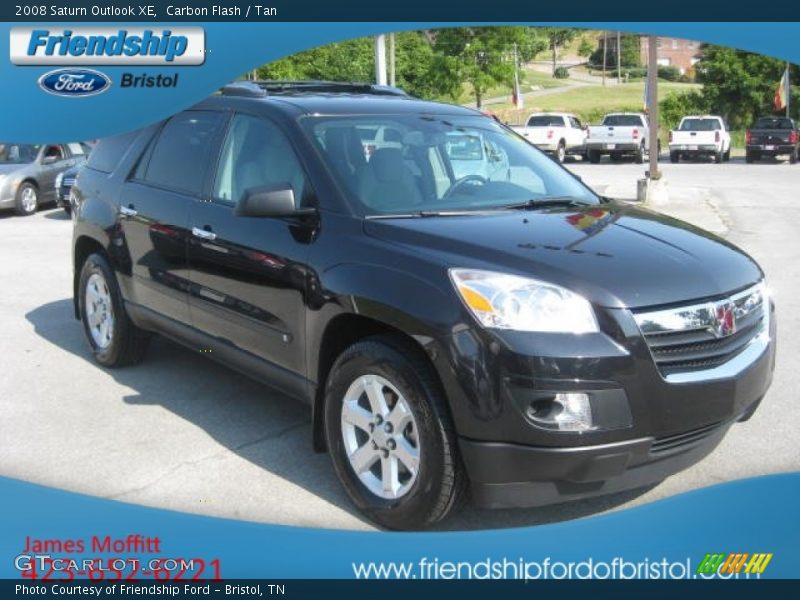 Carbon Flash / Tan 2008 Saturn Outlook XE