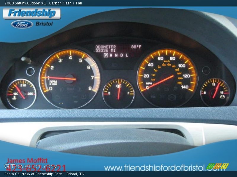 Carbon Flash / Tan 2008 Saturn Outlook XE