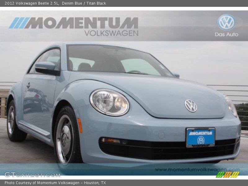 Denim Blue / Titan Black 2012 Volkswagen Beetle 2.5L