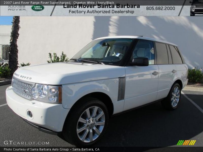 Chawton White / Ivory/Black 2007 Land Rover Range Rover Supercharged