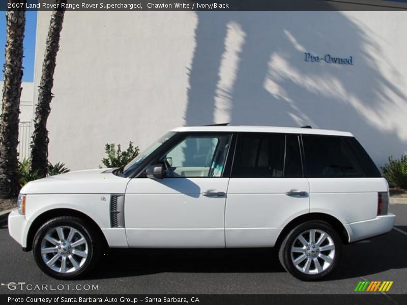 Chawton White / Ivory/Black 2007 Land Rover Range Rover Supercharged