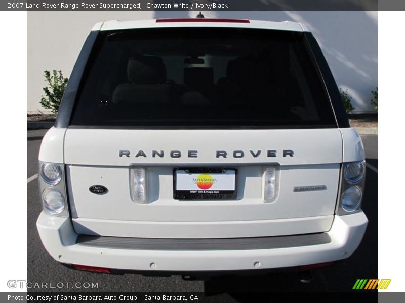 Chawton White / Ivory/Black 2007 Land Rover Range Rover Supercharged