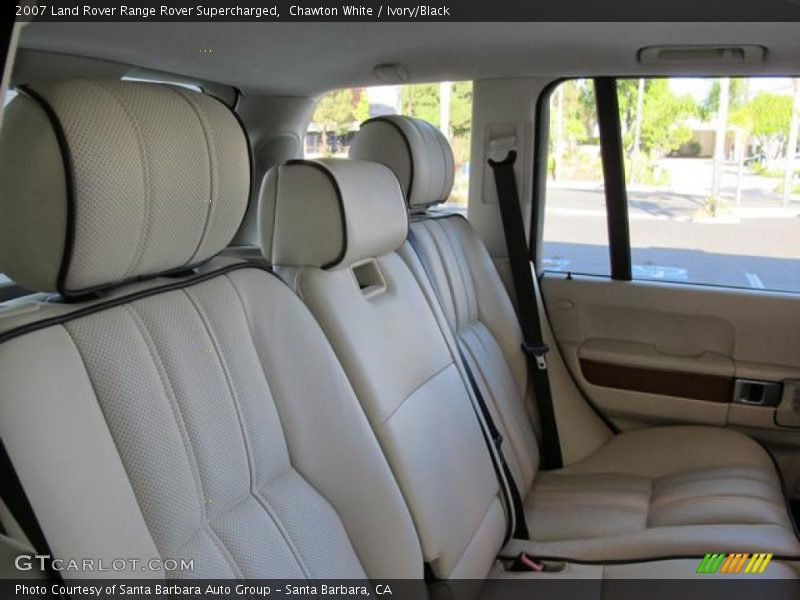 Chawton White / Ivory/Black 2007 Land Rover Range Rover Supercharged