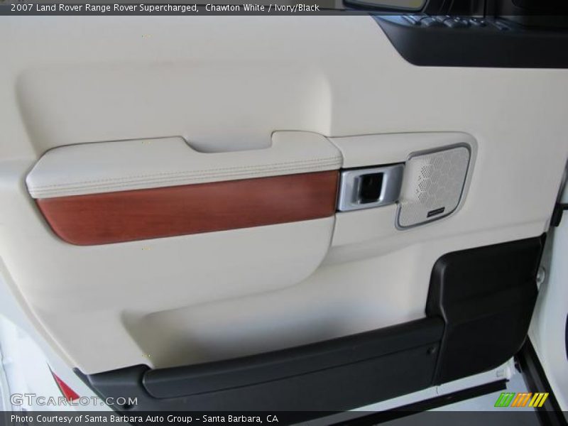 Chawton White / Ivory/Black 2007 Land Rover Range Rover Supercharged