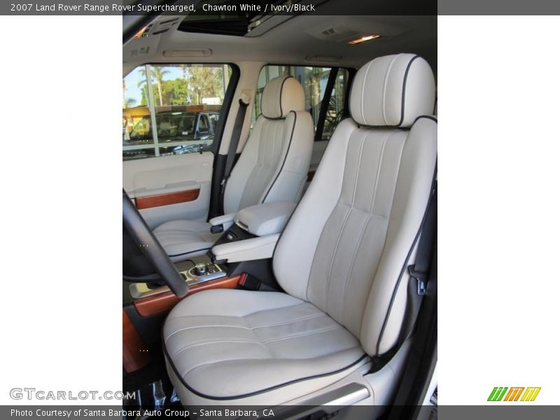 Chawton White / Ivory/Black 2007 Land Rover Range Rover Supercharged