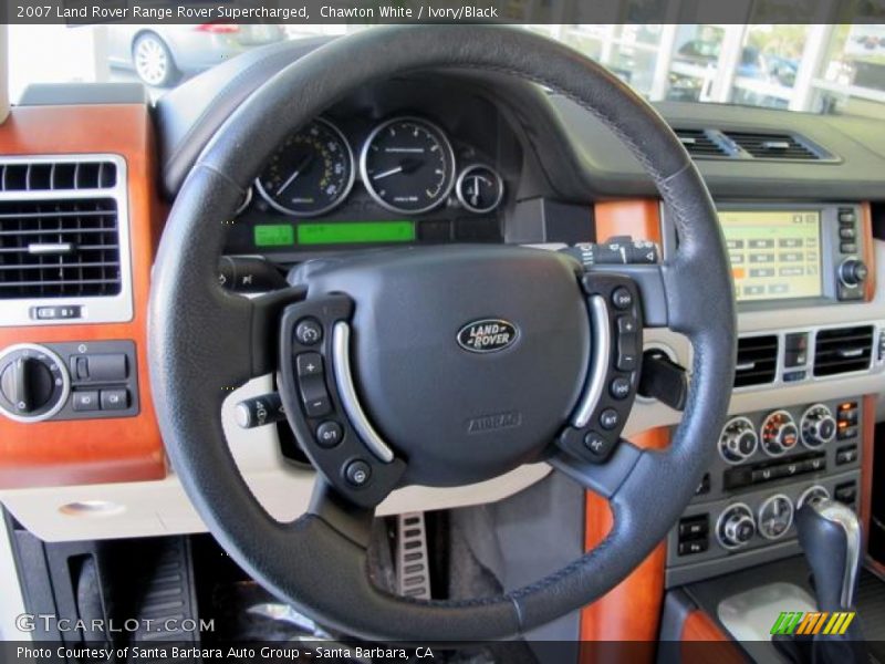 Chawton White / Ivory/Black 2007 Land Rover Range Rover Supercharged