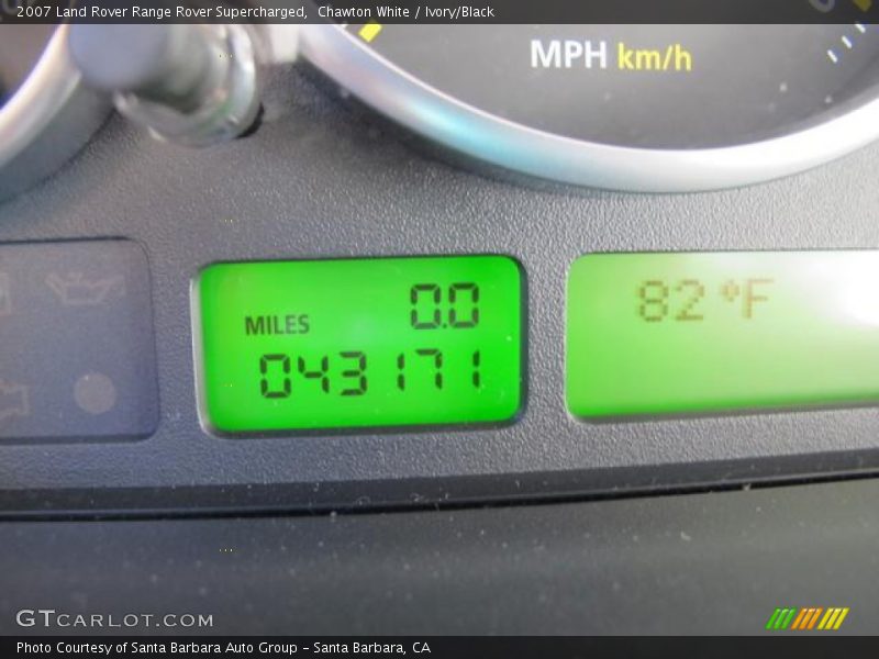 Chawton White / Ivory/Black 2007 Land Rover Range Rover Supercharged