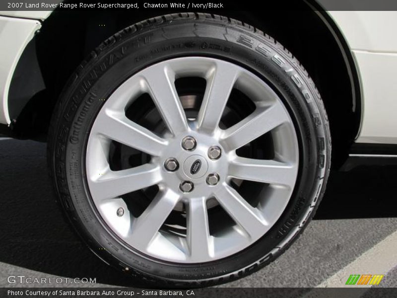 Chawton White / Ivory/Black 2007 Land Rover Range Rover Supercharged