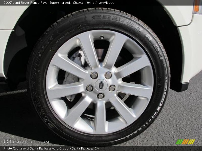 Chawton White / Ivory/Black 2007 Land Rover Range Rover Supercharged