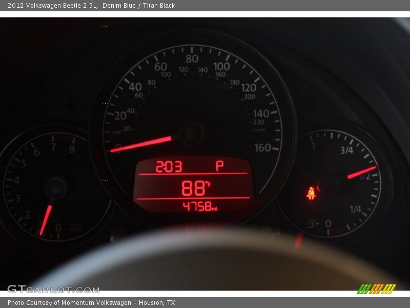 Denim Blue / Titan Black 2012 Volkswagen Beetle 2.5L