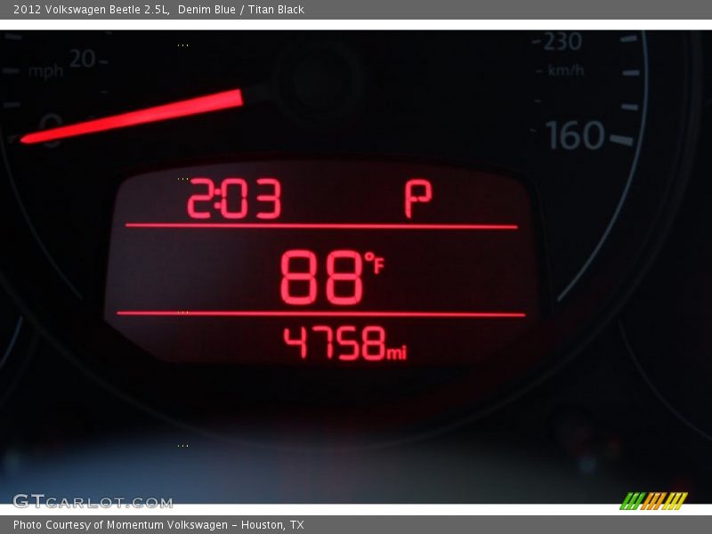 Denim Blue / Titan Black 2012 Volkswagen Beetle 2.5L