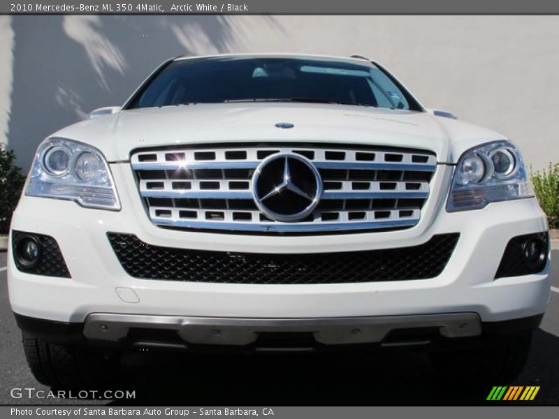 Arctic White / Black 2010 Mercedes-Benz ML 350 4Matic