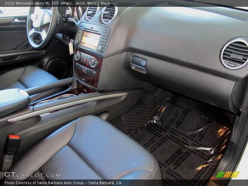 Arctic White / Black 2010 Mercedes-Benz ML 350 4Matic