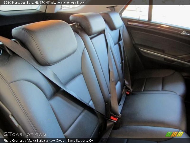 Arctic White / Black 2010 Mercedes-Benz ML 350 4Matic