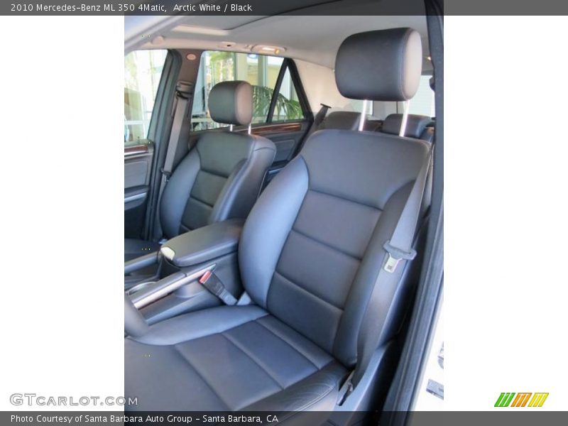 Arctic White / Black 2010 Mercedes-Benz ML 350 4Matic