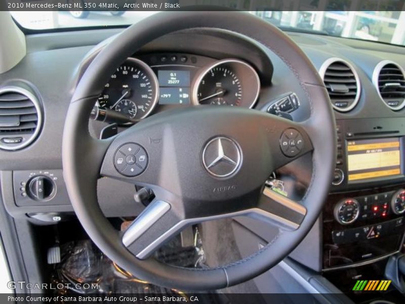 Arctic White / Black 2010 Mercedes-Benz ML 350 4Matic