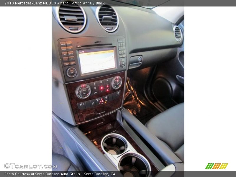 Arctic White / Black 2010 Mercedes-Benz ML 350 4Matic