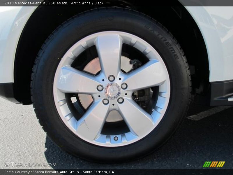 Arctic White / Black 2010 Mercedes-Benz ML 350 4Matic
