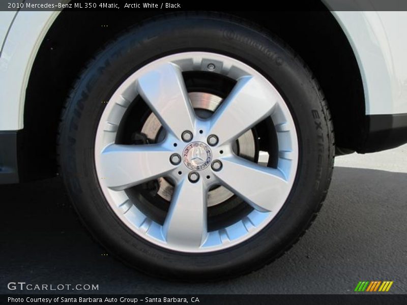 Arctic White / Black 2010 Mercedes-Benz ML 350 4Matic