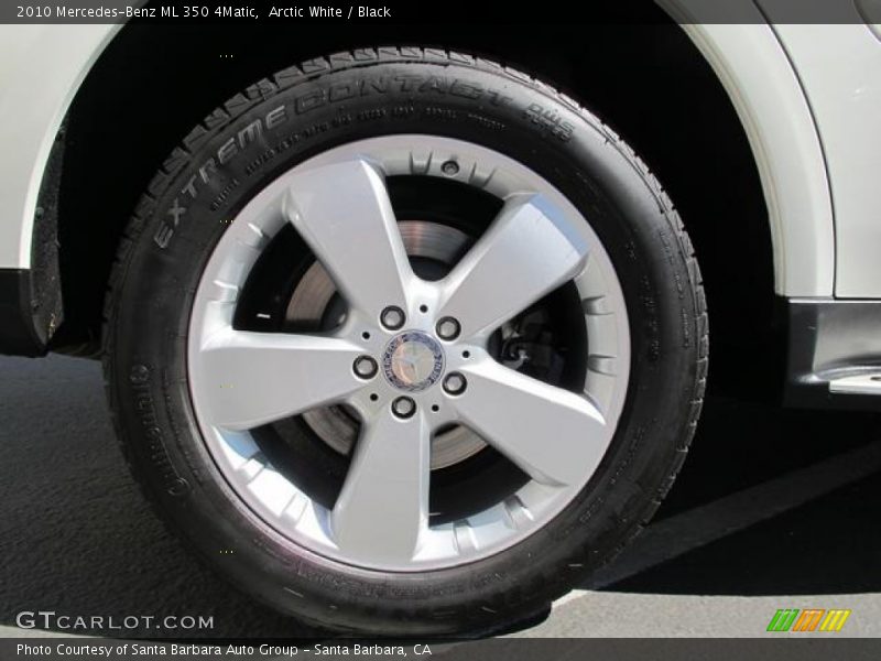 Arctic White / Black 2010 Mercedes-Benz ML 350 4Matic
