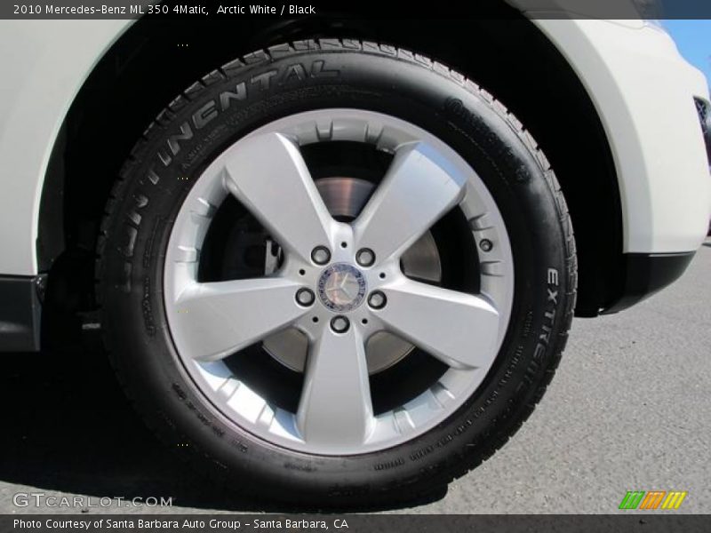 Arctic White / Black 2010 Mercedes-Benz ML 350 4Matic