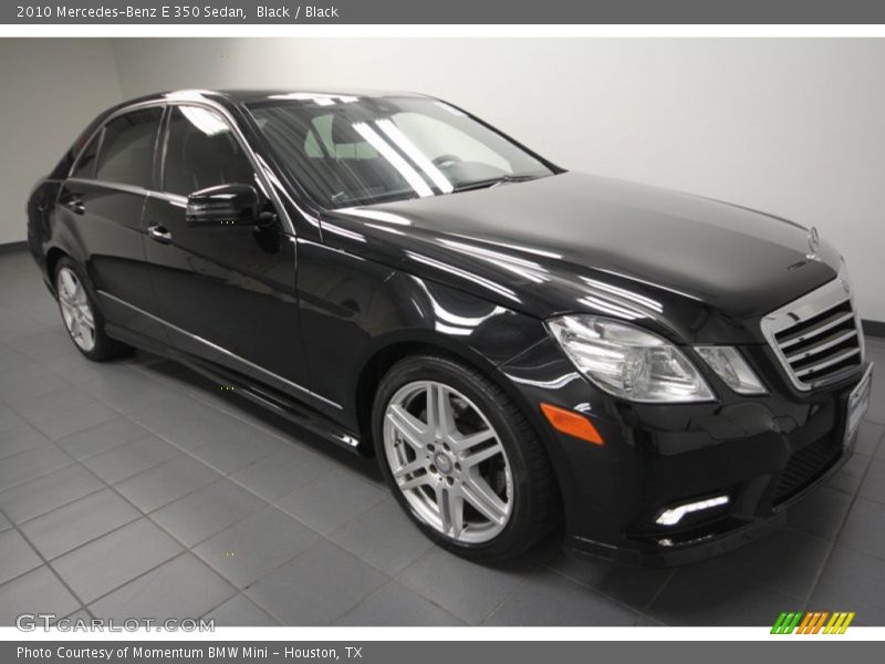 Black / Black 2010 Mercedes-Benz E 350 Sedan