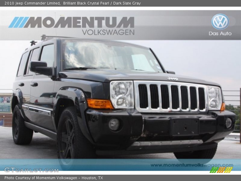 Brilliant Black Crystal Pearl / Dark Slate Gray 2010 Jeep Commander Limited