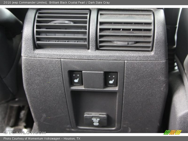 Brilliant Black Crystal Pearl / Dark Slate Gray 2010 Jeep Commander Limited