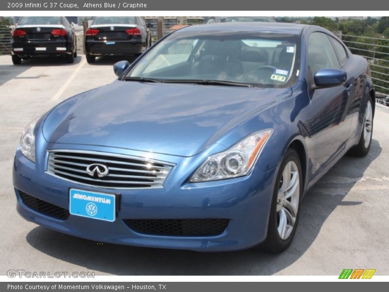 Athens Blue / Graphite 2009 Infiniti G 37 Coupe