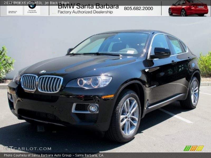 Jet Black / Black 2013 BMW X6 xDrive50i