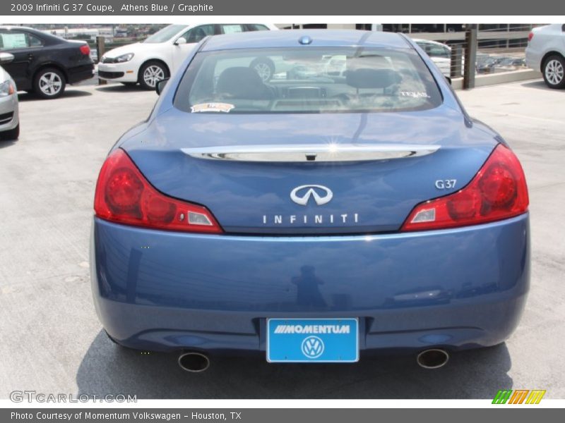 Athens Blue / Graphite 2009 Infiniti G 37 Coupe