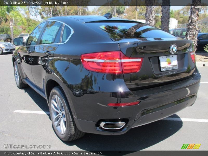 Jet Black / Black 2013 BMW X6 xDrive50i