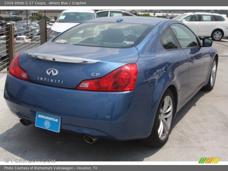Athens Blue / Graphite 2009 Infiniti G 37 Coupe