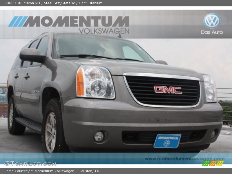 Steel Gray Metallic / Light Titanium 2008 GMC Yukon SLT