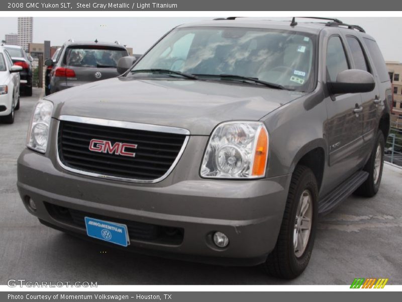 Steel Gray Metallic / Light Titanium 2008 GMC Yukon SLT