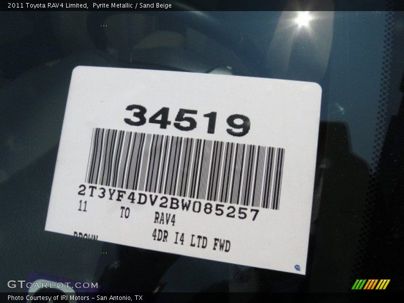 Pyrite Metallic / Sand Beige 2011 Toyota RAV4 Limited