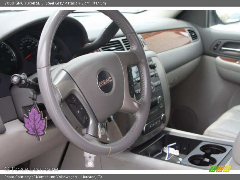 Steel Gray Metallic / Light Titanium 2008 GMC Yukon SLT