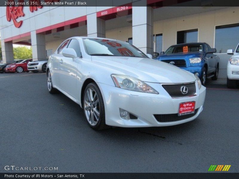 Starfire White Pearl / Black 2008 Lexus IS 350