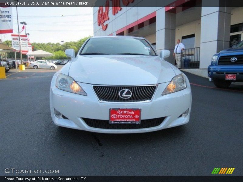 Starfire White Pearl / Black 2008 Lexus IS 350