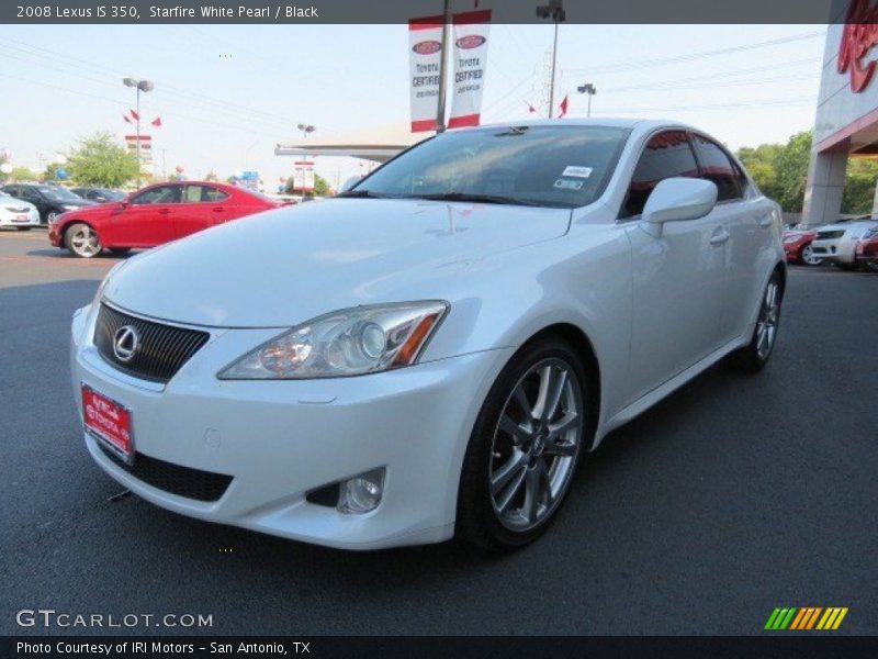 Starfire White Pearl / Black 2008 Lexus IS 350