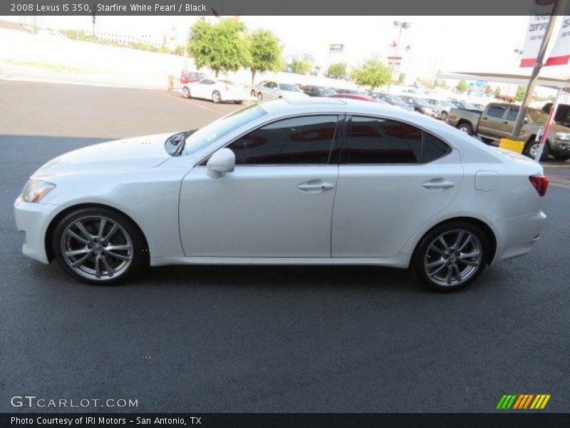 Starfire White Pearl / Black 2008 Lexus IS 350